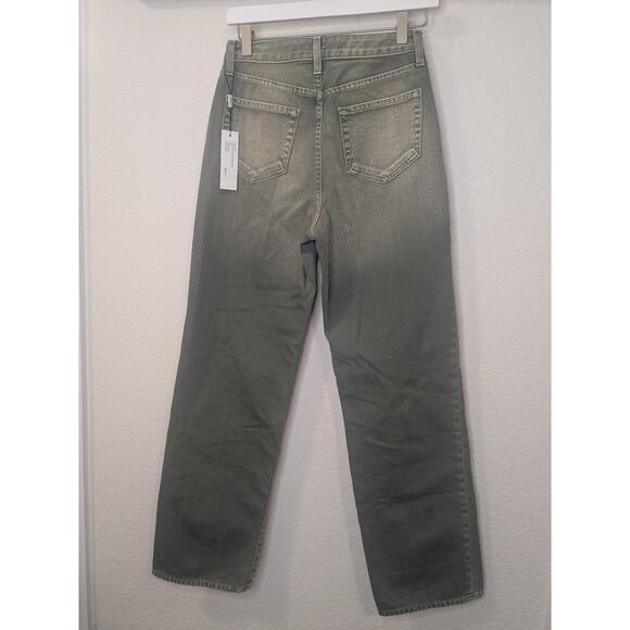 L'AGENCE Jones Ultra High Rise Stovepipe Jeans Jade Green Womens Size 25 NWT - Picture 5 of 8